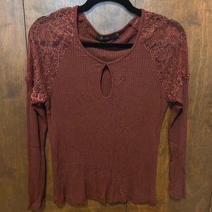 Maroon Peak A Boo Blouse